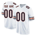 Elroe Custom C.Bears White Home Game Any Name & Numbers Stitched Jerseys