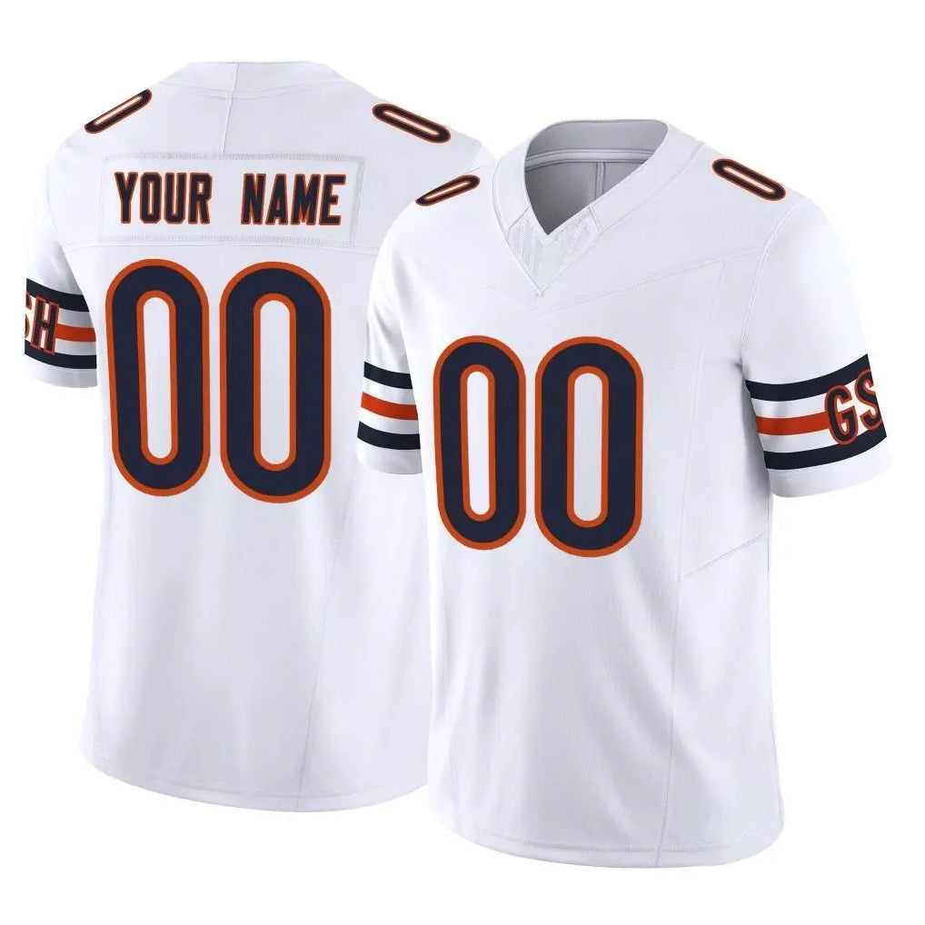 Elroe Custom C.Bears White Vapor F.U.S.E. Limited Home Game Any Name & Numbers Stitched Jerseys