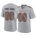Elroe Custom C.Bengals Gray Atmosphere Fashion Game Any Name & Numbers Stitched Jerseys