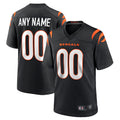 Elroe Custom C.Bengals Home Replica Game Football Jerseys - Black - Custom