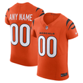 Elroe Custom C.Bengals Orange Alternate Vapor F.U.S.E. Elite Stitched Jerseys