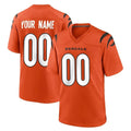 Elroe Custom C.Bengals Orange Home Game Any Name & Numbers Stitched Jerseys