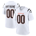 Elroe Custom C.Bengals White Game Stitched Jerseys