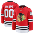 Elroe Custom C.Blackhawks Red Centennial Premium Jerseys