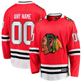 Elroe Custom C.Blackhawks Red Home Breakaway Jerseys