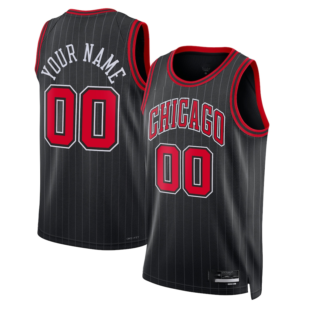 Elroe Custom C.Bulls Black 2022-23 Swingman Jerseys - Statement Edition