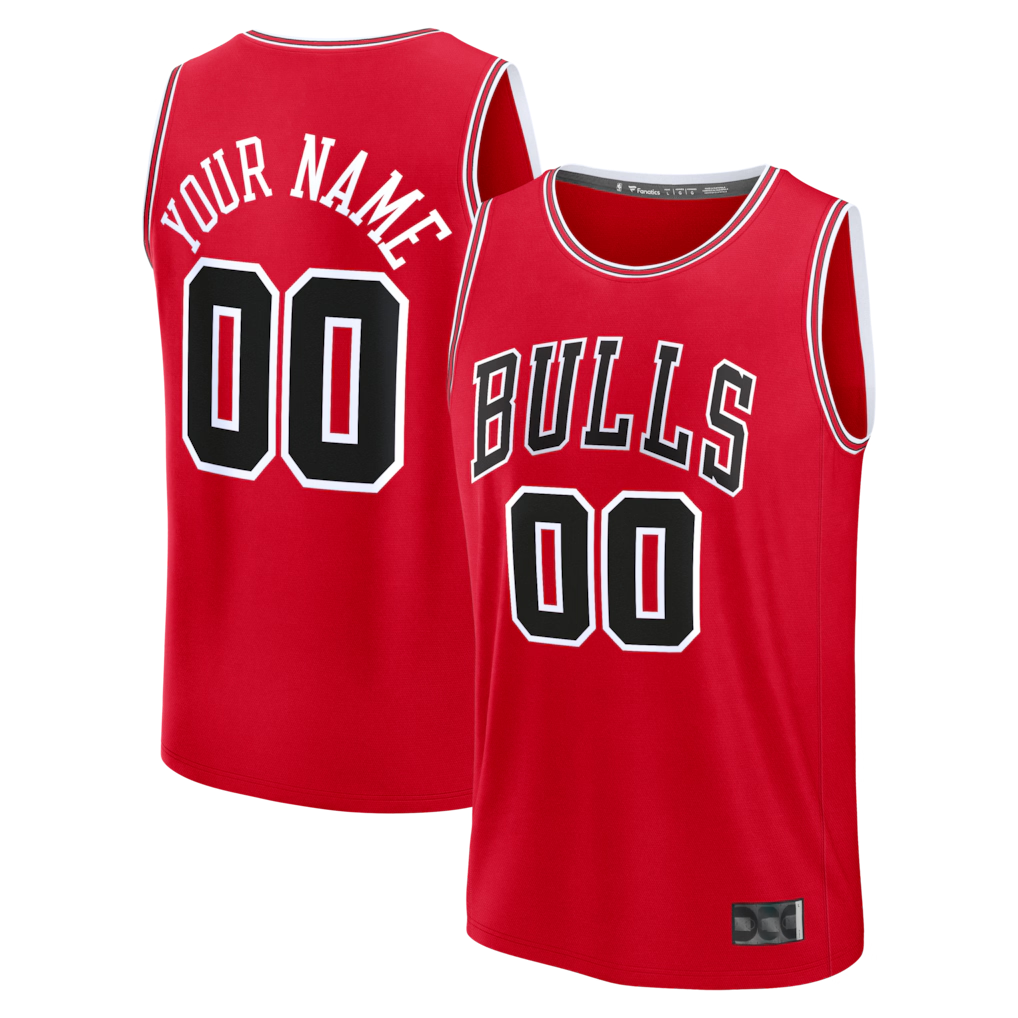 Elroe Custom C.Bulls Red Fast Break Jerseys - Icon Edition