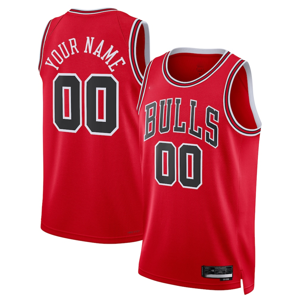Elroe Custom C.Bulls Red Swingman Jerseys - Icon Edition