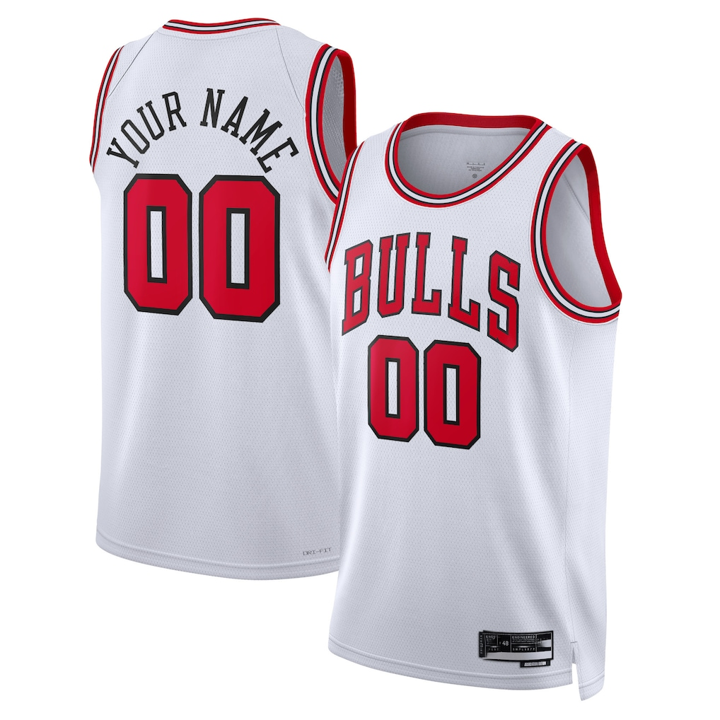 Elroe Custom C.Bulls White Swingman Jerseys - Association Edition
