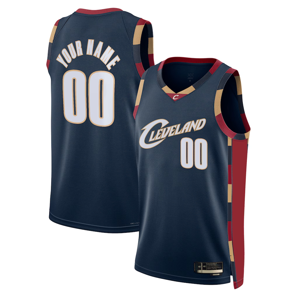Elroe Custom C.Cavaliers Navy Swingman Jerseys - Classic Edition