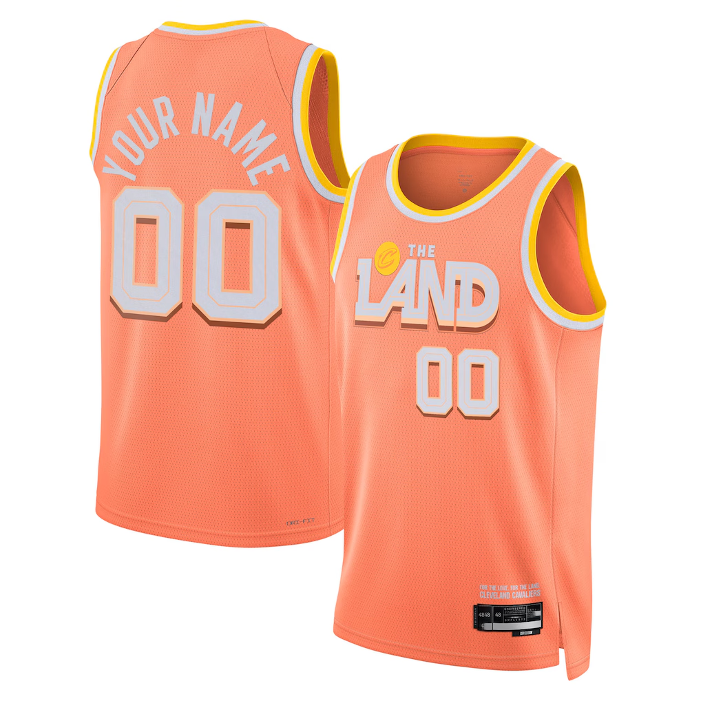 Elroe Custom C.Cavaliers Orange 202526 City Edition Swingman Jerseys