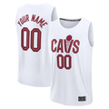 Elroe Custom C.Cavaliers White Fast Break Jerseys - Icon Edition