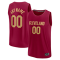 Elroe Custom C.Cavaliers Wine Fast Break Jerseys - Icon Edition
