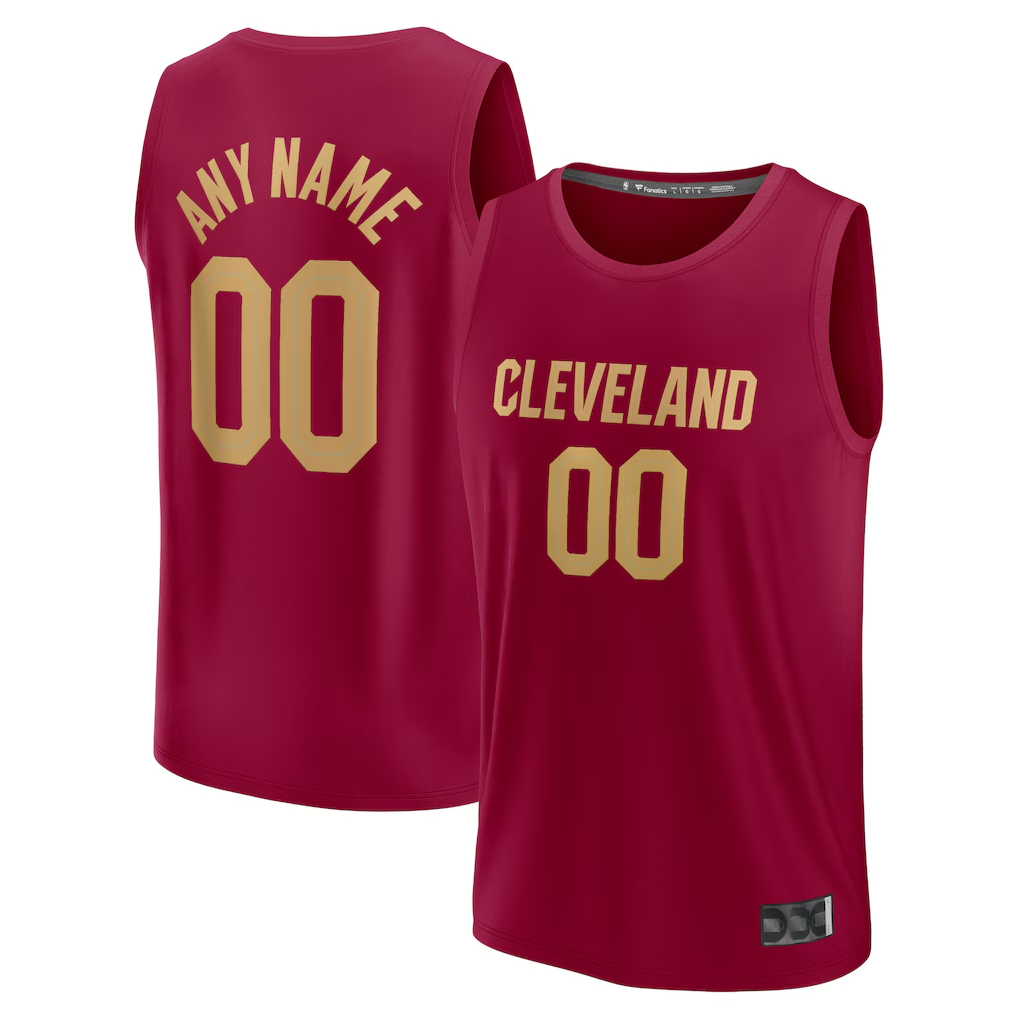 Elroe Custom C.Cavaliers Wine Fast Break Jerseys - Icon Edition