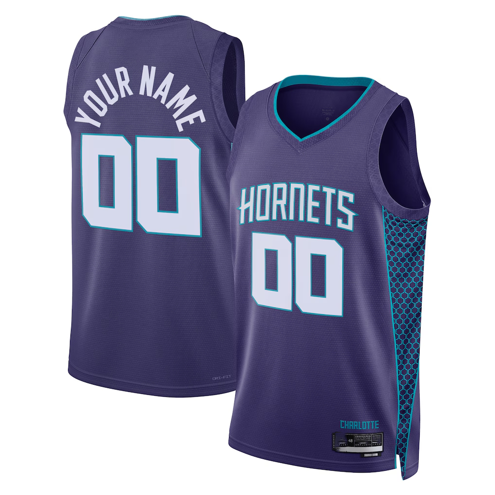 Elroe Custom C.Hornets Teal 202223 Swingman Jerseys - Statement Edition