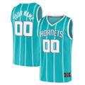 Elroe Custom C.Hornets  Teal Fast Break Replica Jerseys - Icon Edition