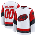 Elroe Custom C.Hurricanes White Away Premium Stitched Jerseys