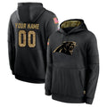 Elroe Custom C.Panthers Black Salute to Service Pullover Hoodies Any Name & Numbers Stitched Jerseys