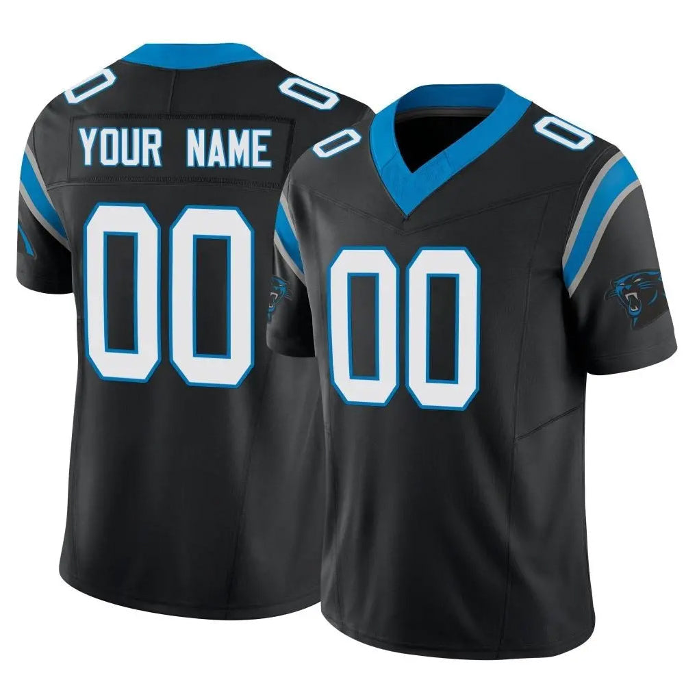 Elroe Custom C.Panthers Black Vapor F.U.S.E. Limited Home Game Any Name & Numbers Stitched Jerseys
