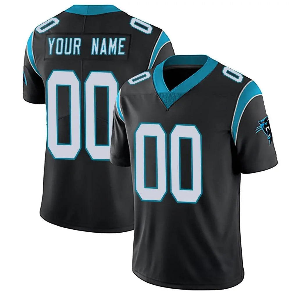 Elroe Custom C.Panthers Black Vapor Untouchable Limited Game Any Name & Numbers Stitched Jerseys