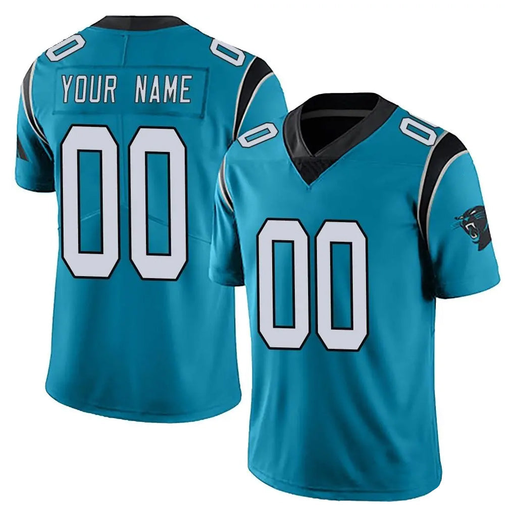 Elroe Custom C.Panthers Blue Vapor Untouchable Limited Game Any Name & Numbers Stitched Jerseys