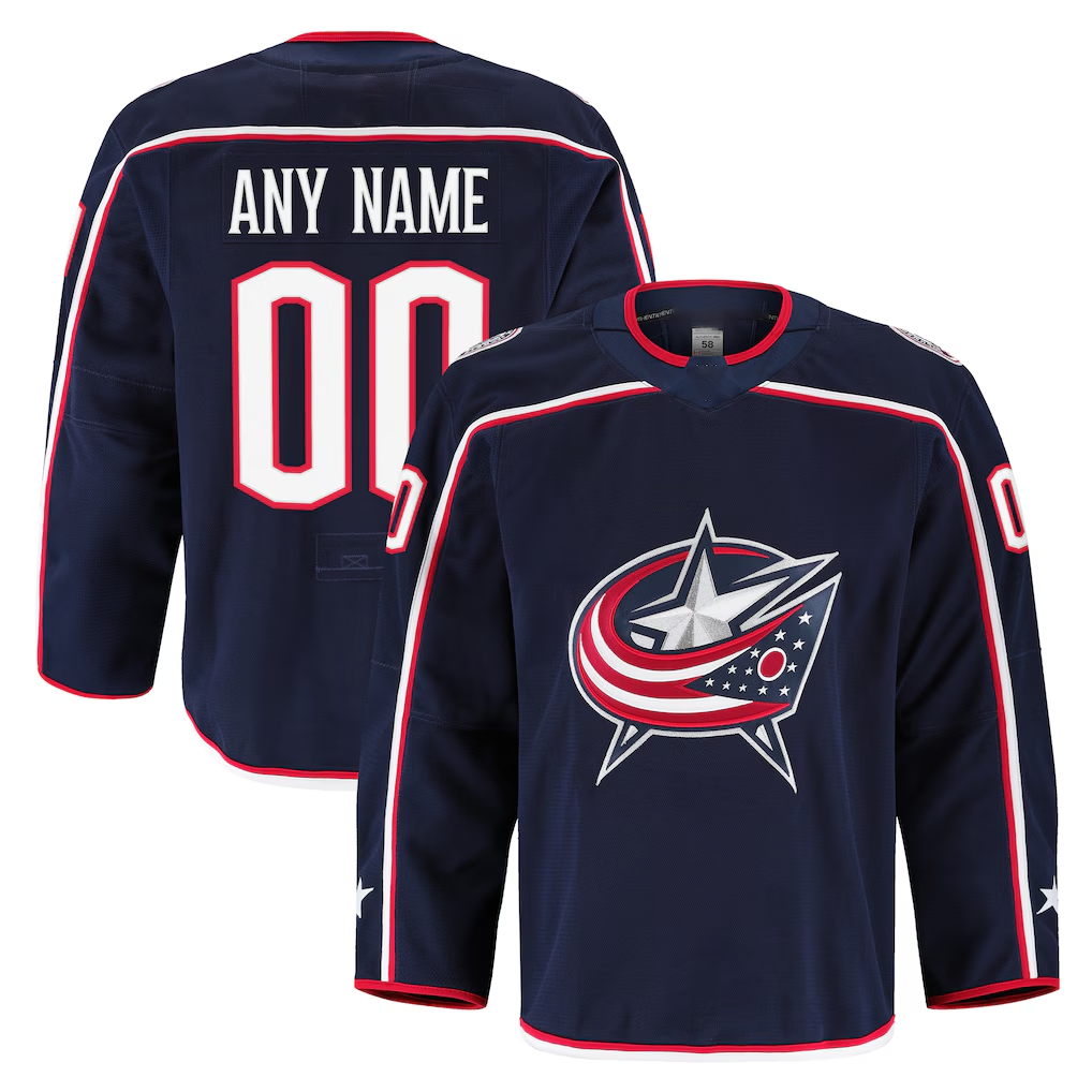 Elroe Custom CB.Jackets Navy Home Authentic Pro Jersey