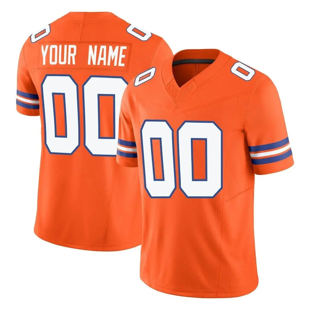 Elroe Custom D.Broncos Orange Limited Alternate Vapor F.U.S.E. Throwback Game Any Name & Numbers Stitched Jerseys