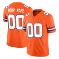 Elroe Custom D.Broncos Orange Limited Alternate Vapor F.U.S.E. Throwback Game Any Name & Numbers Stitched Jerseys