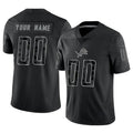Elroe Custom D.Lions Black RFLCTV Limited Stitched Jerseys