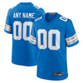 Elroe Custom D.Lions Blue Home Game Stitched Jerseys