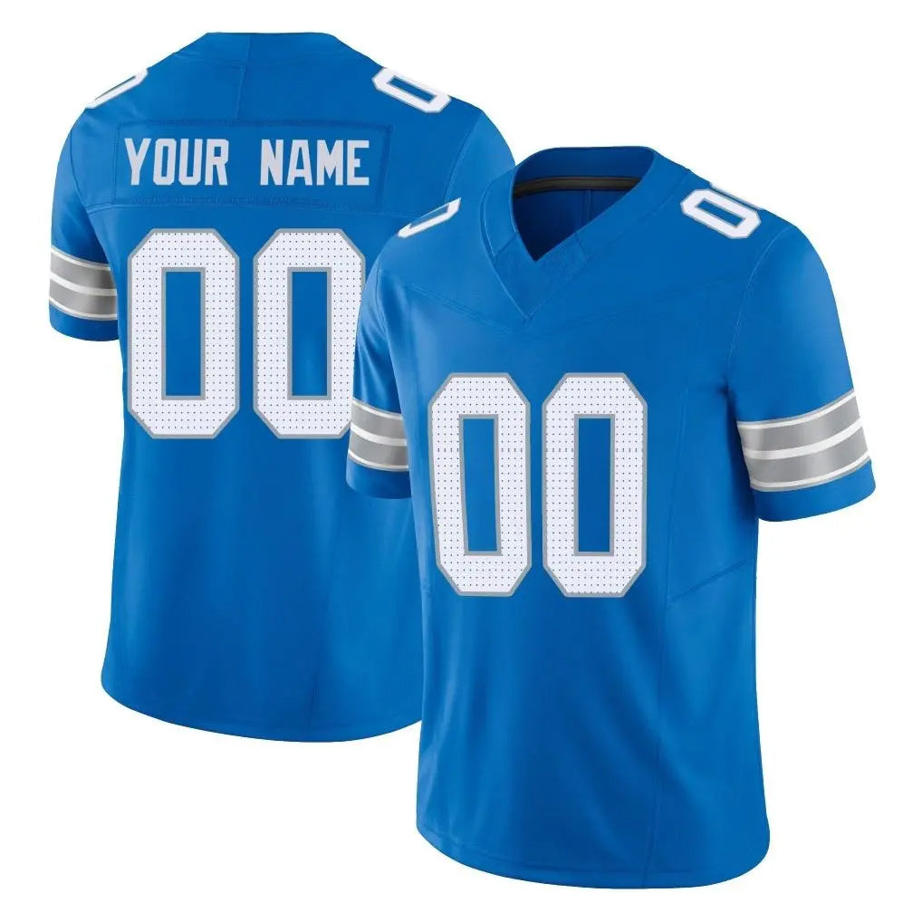 Elroe Custom D.Lions Blue Limited Vapor F.U.S.E. Alternate Home Game Any Name & Numbers Stitched Jerseys
