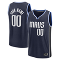 Elroe Custom D.Mavericks Navy Fast Break Jerseys - Statement Edition