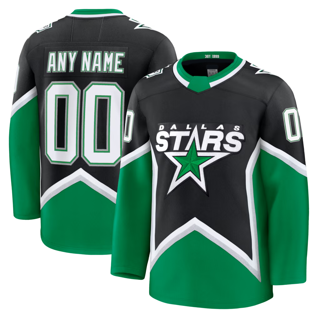 Elroe Custom D.Stars Black Alternate Premium Jerseys