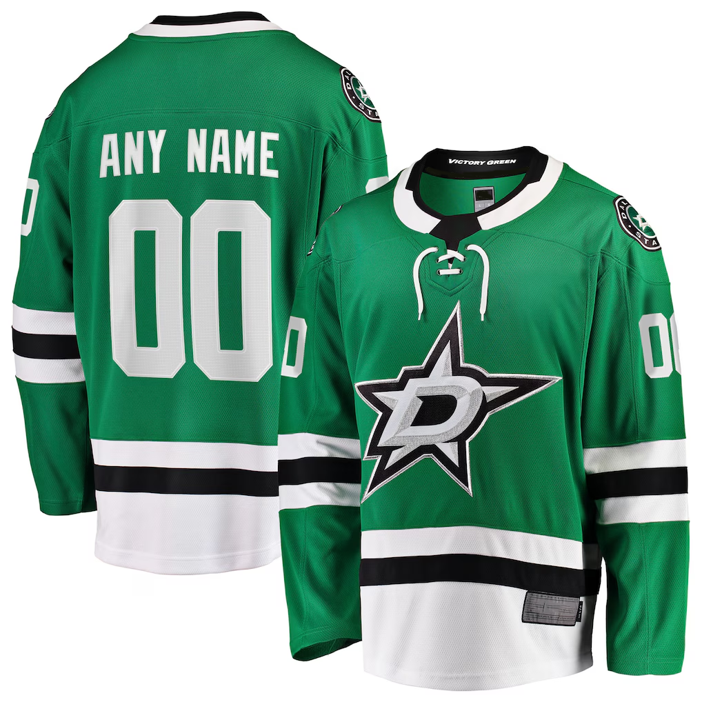Elroe Custom D.Stars Green Home Breakaway Jerseys