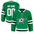 Elroe Custom D.Stars Kelly Green Home Authentic Pro Jerseys