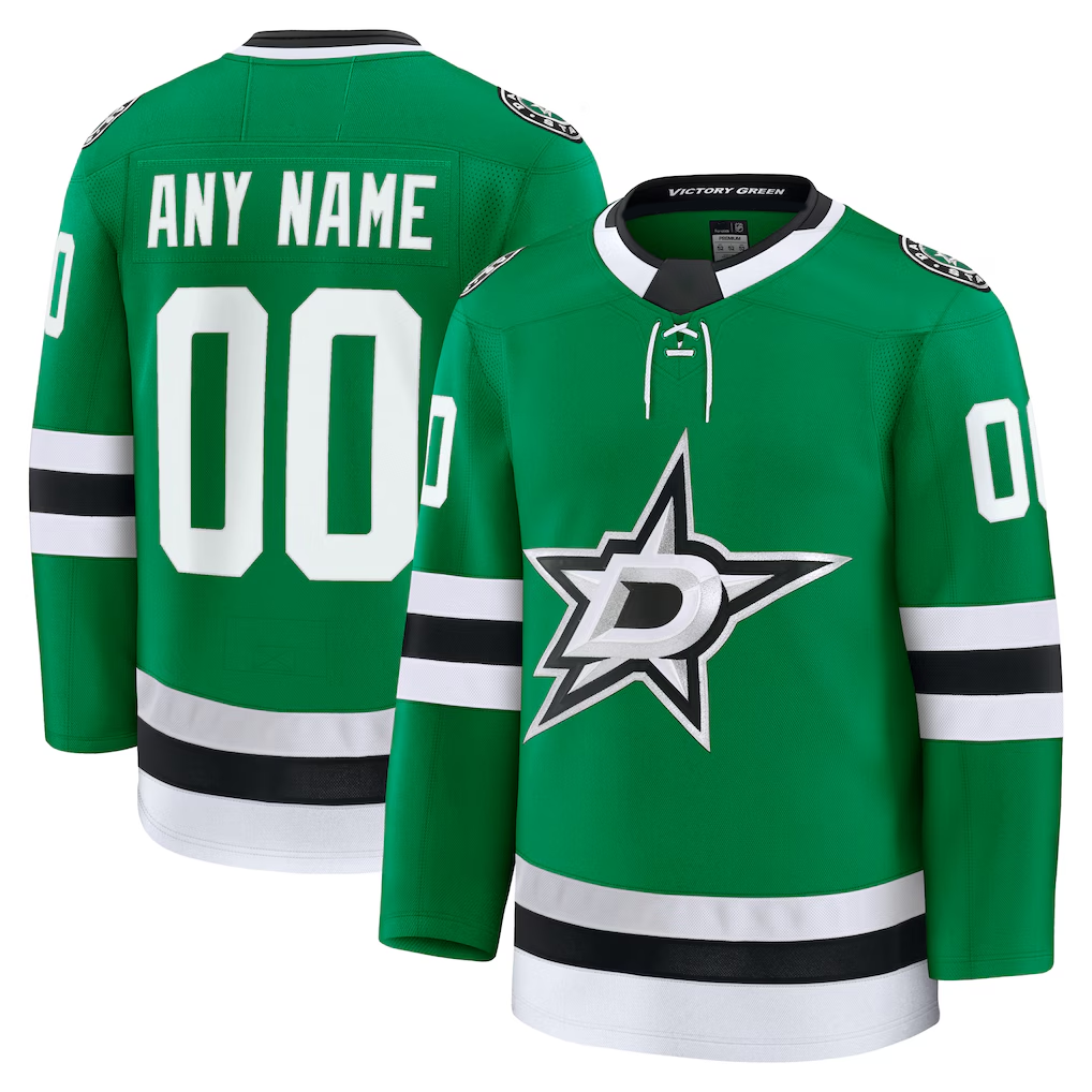 Elroe Custom D.Stars Kelly Green Home Premium Jerseys