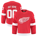 Elroe Custom D.Red wings Red Home Authentic Pro Jerseys