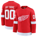 Elroe Custom D.Red wings Red Home Premium Jerseys