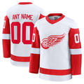 Elroe Custom D.Red wings White Away Premium Jerseys