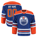 Elroe Custom E.Oilers Royal Home Authentic Pro Jerseys