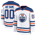 Elroe Custom E.Oilers White Away Premium Jerseys