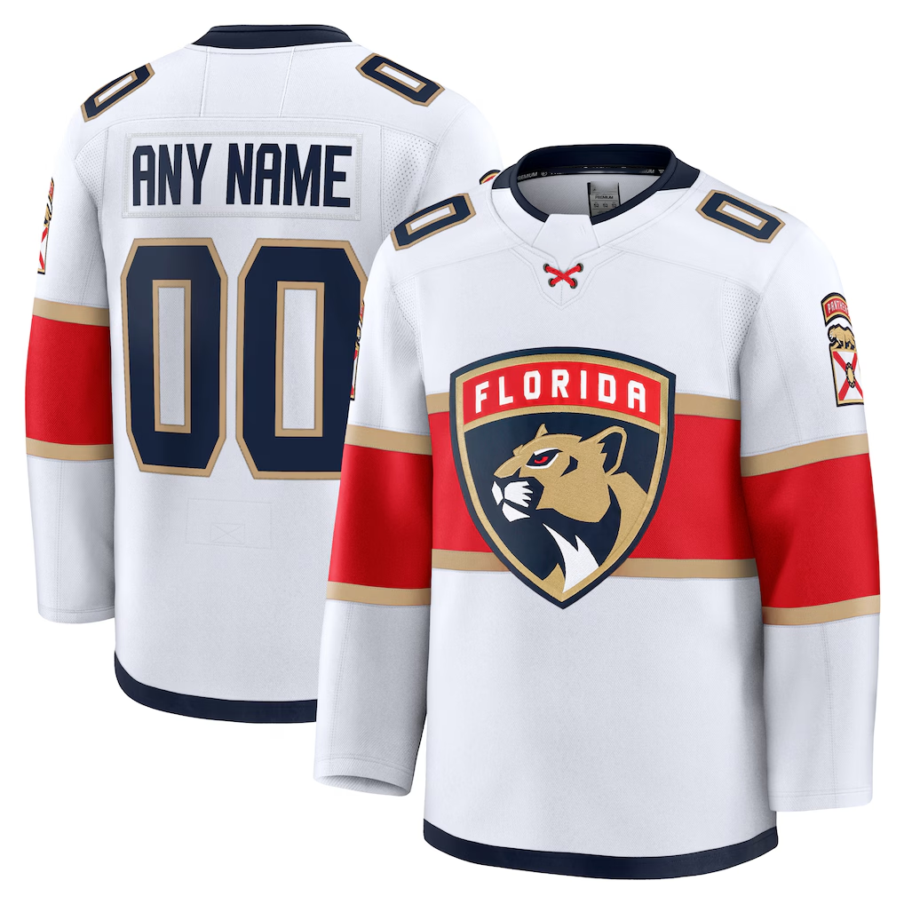 Elroe Custom F.Panthers White Away Premium Jerseys