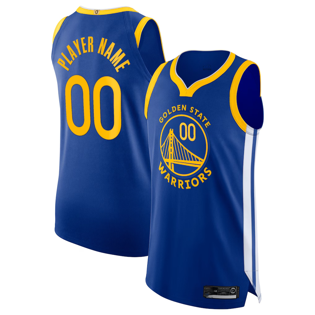 Elroe Custom G.State Warriors Blue 2020-21 Authentic Jerseys - Icon Edition