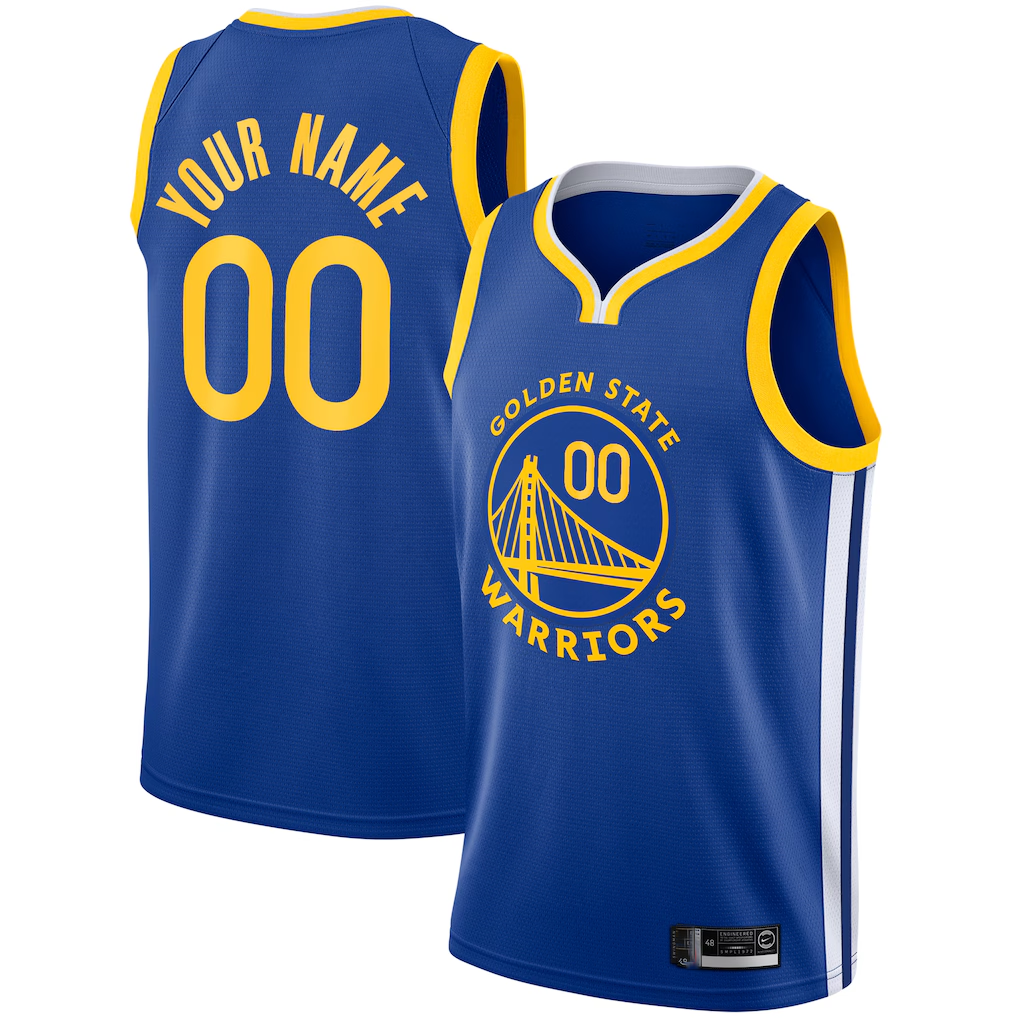 Elroe Custom G.State Warriors Royal 2019-20 Swingman Jerseys - Icon