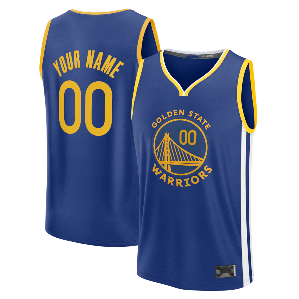Elroe Custom G.State Warriors Royal Swingman Jerseys - Icon Edition
