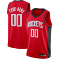 Elroe Custom H.Rockets Red Swingman Stitched Jerseys-Icon Edition