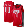 Elroe Custom H.Rockets Red Swingman Stitched Jerseys-Icon Edition