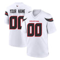 Elroe Custom H.Texans White Home Game Any Name & Numbers Stitched Jerseys