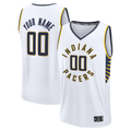 Elroe Custom I.Pacers  White Fast Break Jerseys - Icon Edition