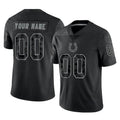 Elroe Custom IN.Colts Black Reflective Limited Game Any Name & Numbers Stitched Jerseys
